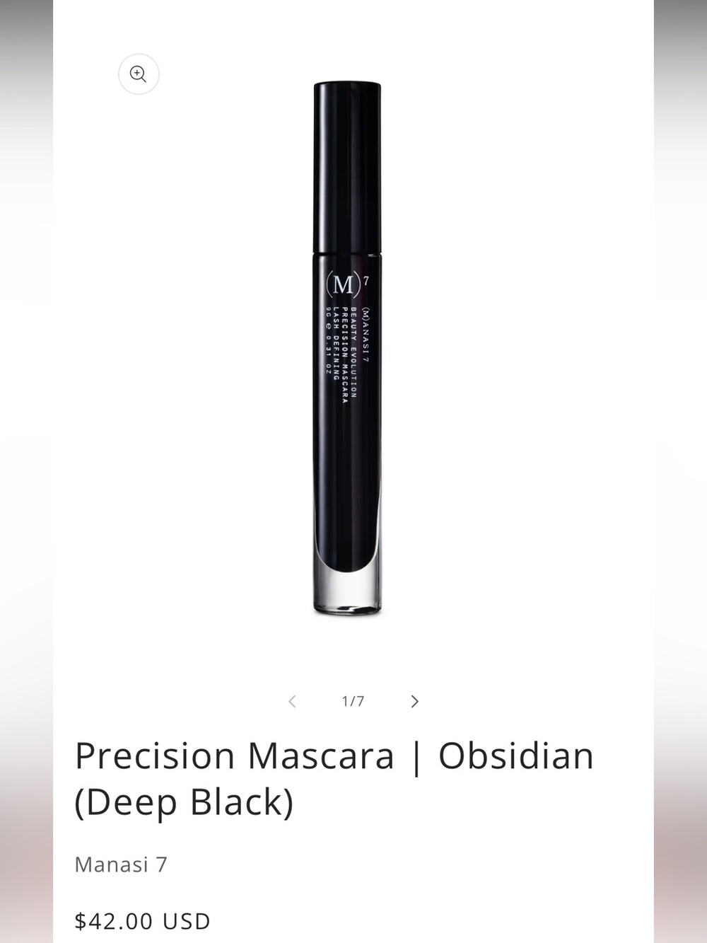 Precision Mascara in Obsidian (Deep Black)
